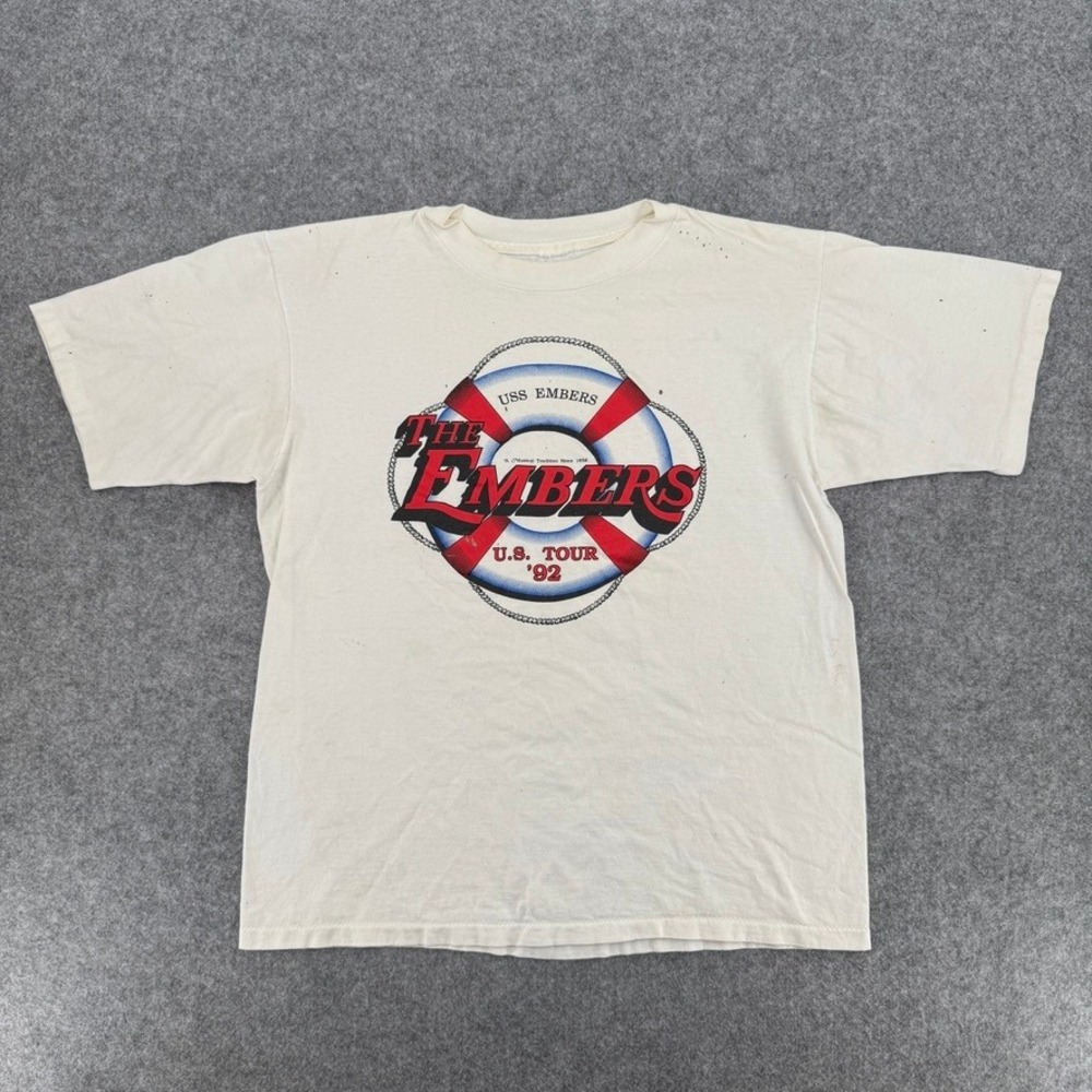 Vintage The Embers T-Shirt Unisex M U.S. Tour 92 Graphic Band Tee 1992 Rare